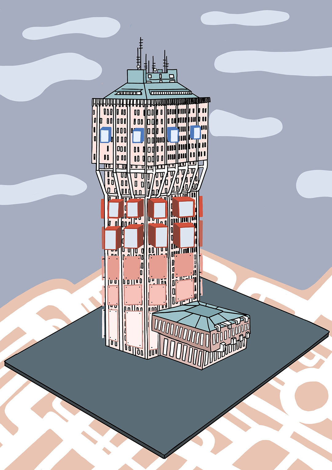 Torre Velasca, the subject of a restoration developed by Hines, is the protagonist of the first digital installation in the history of Fuorisalone