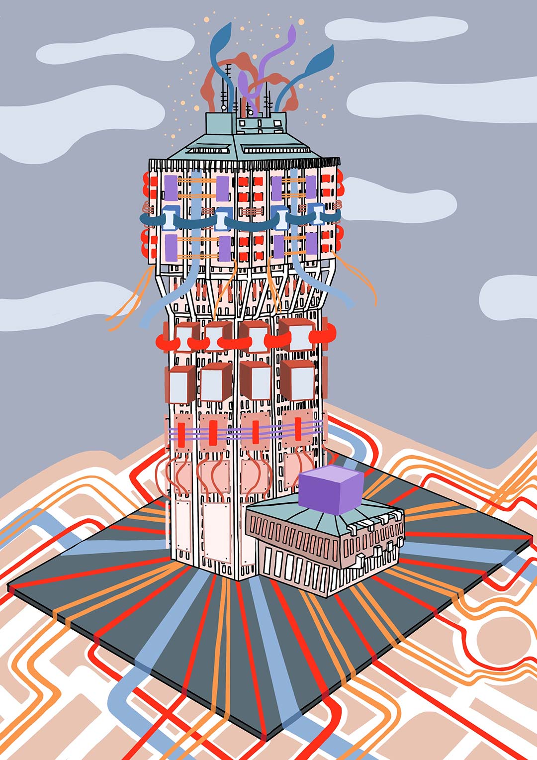 Torre Velasca, the subject of a restoration developed by Hines, is the protagonist of the first digital installation in the history of Fuorisalone